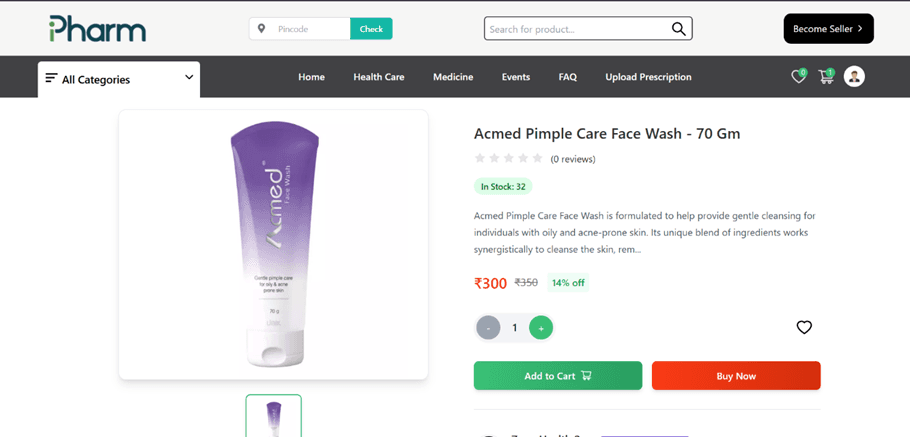 iPharm – AI-Powered Pharmacy Platform